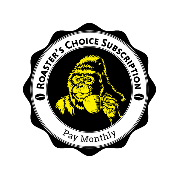 Dusty Ape - Roasters Choice Pay Monthly Subscription Label.
